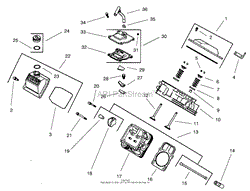 HEAD / VALVE / BREATHER ASSEMBLY KOHLER CH22S-66545