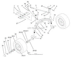 TIE RODS, SPINDLE &amp; FRONT AXLE ASSEMBLY