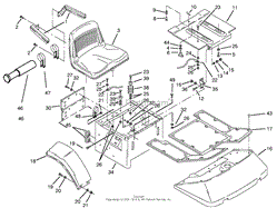 FENDERS, FLOOR PAN &amp; SEAT ASSEMBLY