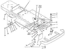 FRAME &amp; FRONT WHEEL FORK ASSEMBLY