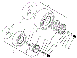 WHEELS &amp; TIRES ASSEMBLY