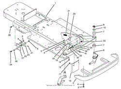 FRAME &amp; FRONT WHEEL FORK ASSEMBLY