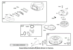 BLOWER HOUSING ASSEMBLY BRIGGS AND STRATTON 280H07-0166-E1