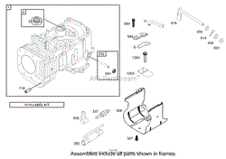 CYLINDER ASSEMBLY BRIGGS AND STRATTON 280H07-0166-E1