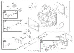 CYLINDER HEAD ASSEMBLY BRIGGS AND STRATTON 280H07-0166-E1