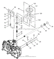 FAN AND PULLEY ASSEMBLY RH HYDROSTAT NO. 105-3491