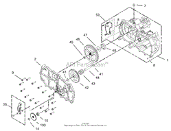 HOUSING ASSEMBLY RH HYDROSTAT NO. 105-3491