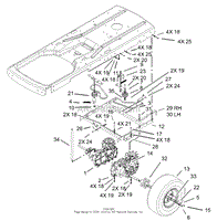 HYDRO AND BELT DRIVE ASSEMBLY