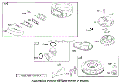 BLOWER HOUSING ASSEMBLY BRIGGS AND STRATTON 286H77-0165-E1