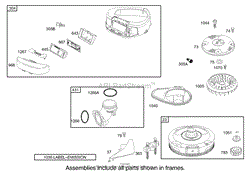 BLOWER HOUSING ASSEMBLY ENGINE BRIGGS AND STRATTON 286H77-0165-E1