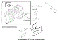 CYLINDER ASSEMBLY ENGINE BRIGGS AND STRATTON 286H77-0165-E1