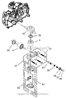 CYLINDER BLOCK ASSEMBLY LH HYDROSTAT NO. 105-3492