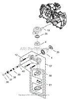 CYLINDER BLOCK ASSEMBLY RH HYDROSTAT NO. 105-3491