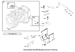 CYLINDER ASSEMBLY BRIGGS AND STRATTON 286H77-0165-E1