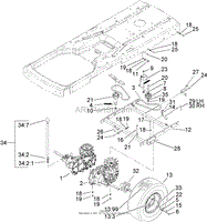 HYDRO AND BELT DRIVE ASSEMBLY