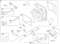 CYLINDER HEAD ASSEMBLY BRIGGS AND STRATTON 31H777-0168-E1