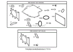 GASKET ASSEMBLY BRIGGS AND STRATTON MODEL 31H777-0168-E1