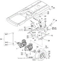 HYDRO AND BELT DRIVE ASSEMBLY