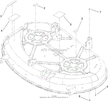 42 INCH DECK ASSEMBLY NO. 110-6831