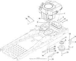 ENGINE AND CLUTCH ASSEMBLY