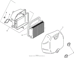 AIR INTAKE AND FILTRATION ASSEMBLY KOHLER SV610-0020