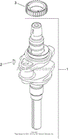 CRANKSHAFT ASSEMBLY KOHLER SV610-0020