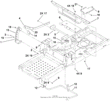 DECK LIFT AND SEAT SUPPORT ASSEMBLY