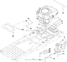 ENGINE AND CLUTCH ASSEMBLY