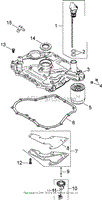 OIL PAN AND LUBRICATION ASSEMBLY KOHLER SV610-0020