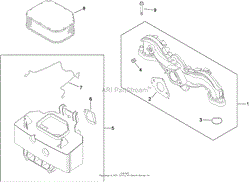 AIR INTAKE AND FILTRATION ASSEMBLY KOHLER SV720-0039