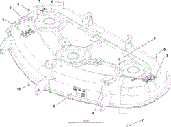 50 INCH DECK DECAL ASSEMBLY NO. 112-9798