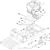 ENGINE AND CLUTCH ASSEMBLY