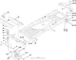 FRAME AND CASTER WHEEL ASSEMBLY