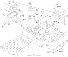 FUEL DELIVERY AND BODY STYLING ASSEMBLY