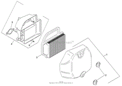 AIR INTAKE AND FILTRATION ASSEMBLY KOHLER SV590-0023