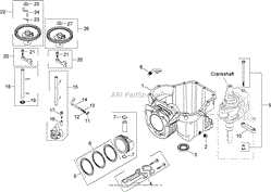 CRANKCASE ASSEMBLY KOHLER SV590-0023