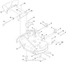 42 INCH DECK AND DEFLECTOR ASSEMBLY