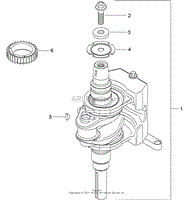 CRANKSHAFT ASSEMBLY KOHLER SV610S-0022