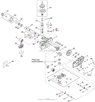 LEFT HAND HYDRO TRANSAXLE ASSEMBLY NO. 119-3360