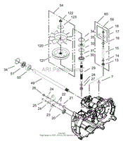 FAN AND PULLEY ASSEMBLY LH HYDROSTAT NO. 105-3492