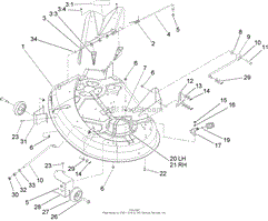 38 INCH DECK ASSEMBLY