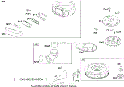 BLOWER HOUSING ASSEMBLY BRIGGS AND STRATTON 280H07-0166-E1