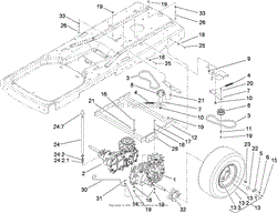 HYDRO AND BELT DRIVE ASSEMBLY