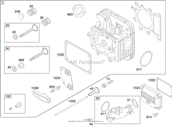 CYLINDER HEAD ASSEMBLY BRIGGS AND STRATTON 280H07-0166-E1