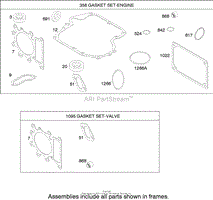 GASKET ASSEMBLY BRIGGS AND STRATTON 280H07-0166-E1