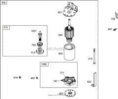 STARTER ASSEMBLY BRIGGS AND STRATTON 31P777-0125-E1