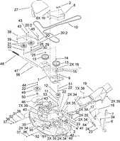 42 INCH TOP DECK ASSEMBLY