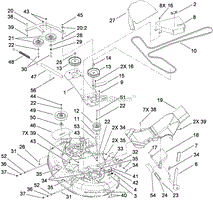 42 INCH TOP DECK ASSEMBLY