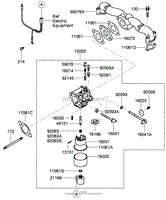 CARBURETOR ASSEMBLY KAWASAKI FH541V-CS50