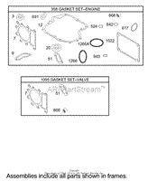 GASKET ASSEMBLY ENGINE BRIGGS AND STRATTON MODEL 31F777-0161-E1